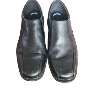 NUNN BUSH Shoes Comfort Gel Slip-ons Black Leather Men's Size 9